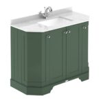 1000mm 4-Door Angled Unit & Marble Top 1TH