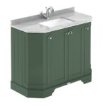 1000mm 4-Door Angled Unit & Marble Top 1TH