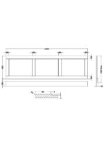 Hudson Reed Old London 1700mm Front Panel - Image 2