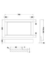 Hudson Reed Old London 800mm End Panel - Image 2
