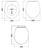Hudson Reed Old London Carlton Toilet Seat - Image 2