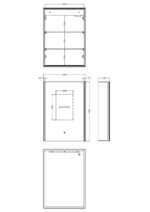 500mm Mirror Cabinet - Image 4