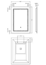 700 x 500 Touch Sensor Mirror - Image 4