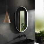 Nuie Columba Black Frame LED Mirror - 800 x 500mm - Image 2