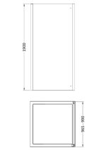 Hudson Reed Apex 1000mm Side Panel - Image 2