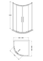 Apex 900mm Quadrant - Image 3