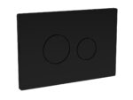 Matt Black Round Plate for Pneumatic Dual Flush