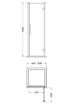 Apex 700mm Hinged Door - Image 3