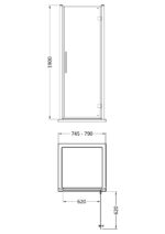 Apex 800mm Hinged Door - Image 3