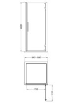 Apex 900mm Hinged Door - Image 4
