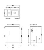Nuie Vault 400mm Wall Hung Vanity & Basin - Image 3