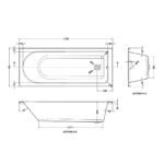 Standard Single Ended Bath 1700 x 700mm - Image 3