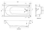 Nuie Barmby Standard Single Ended Bath 1700 x 750mm - Image 3