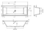 Thin Edge Double Ended Bath 1700 x 700mm - Image 2