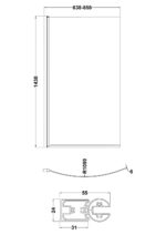 Curved Bath Screen - Image 4