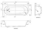 Nuie Crescent Left Hand Back to Wall Corner Bath - Image 3