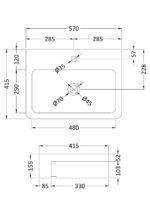 Semi-recessed basin - Image 2