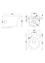 Wall Hung Pan & Soft Close Seat - Image 3