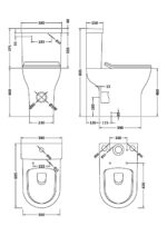 Comfort Height Rimless Pan, Cistern & Seat - Image 2