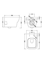 Nuie Ava Wall Hung Pan & SC Seat - Image 2