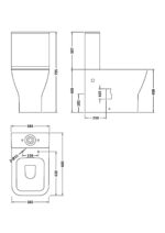 Ava Flush Rimless Pan, Cistern & Soft Close Seat - Image 2
