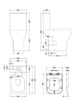 Comfort Height Pan, Cistern & Seat - Image 2