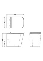 Nuie Orlen Rimless BTW Pan & Soft Close Seat - Image 4