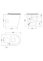 Round Rimless BTW Pan & Soft Close Seat - Image 2