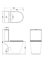 Nuie Fenton Rimless Pan, Cistern & PP Seat - Image 4