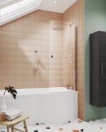 Curved P-Bath Screen with Knob - Image 2