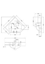 420mm Corner Basin - Image 2