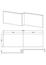 1700mm Offset Side Panel Waterproof - Image 2