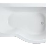 1500mm Right Hand P-Shaped Bath