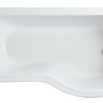1700mm Right Hand P-Shaped Bath