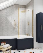 Square Bath Screen With Fixed Return - Image 2