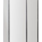 L-Shaped Bath Screen Double Hinged