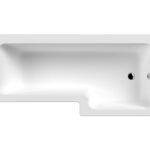 1800mm Right Hand Square Shower Bath