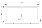 Slip Resistant Rectangular Shower Tray 1500 x 700mm - Image 3