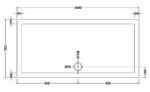 Slip Resistant Rectangular Shower Tray 1600 x 760mm - Image 3