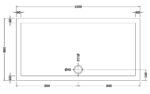 Slip Resistant Rectangular Shower Tray 1600 x 800mm - Image 3