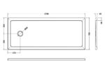 Slip Resistant Bath Replacement Shower Tray 1700 x 700mm - Image 2