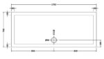 Slip Resistant Rectangular Shower Tray 1700 x 700mm - Image 3