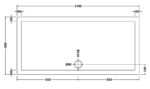 Slip Resistant Rectangular Shower Tray 1700 x 800mm - Image 3