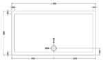 Slip Resistant Rectangular Shower Tray 1700 x 900mm - Image 3