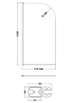 Round Bath Screen - 6mm - Image 3