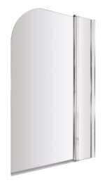 Nuie Round Bath Screen With Fixed Panel
