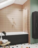 350mm Fixed Bath Screen - Image 2