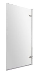 Square Hinged Bath Screen - 8mm