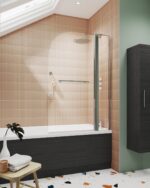 Round Bath Screen Fixed Panel & Rail - Image 2