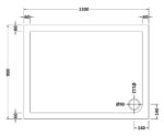 Rectangular Shower Tray 1200 x 900mm - Image 2